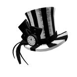 decadence ; black & white lament mini top hat