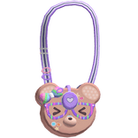 decora harajuku kidcore purple bear purse bag