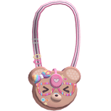decora harajuku pastel kidcore pink bear purse bag
