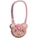 decora harajuku pastel kidcore red bear purse bag