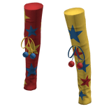 decora harajuku rainbow kidcore clown leg warmers