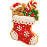 decorated christmas cookie