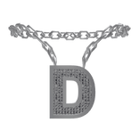 D: Initial Necklace (Silver)