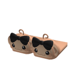 ♡ : ꒰cutesy silly black monkey slippers꒱	