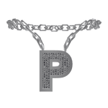 P: Initial Necklace (Silver)