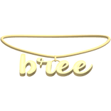 3.0 bree in gold name necklace