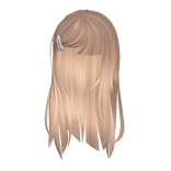 Delicate Blythe Hair in Blonde w/ White Clip