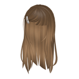 Delicate Blythe Hair in Caramel w/ White Clip