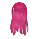 Delicate Blythe Hot Pink w/ White Clip