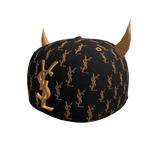 Deluxe horned hat/Black and Gold