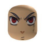 Demon Anime Face – Red Eyes Intense Expression