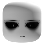 Demon Face With Black Eyes