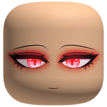 Demon Face With Red Eyes (Glowing)