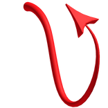 Demon Tail Red Devil Y2K Halloween Goth Emo Hell