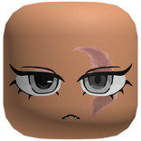 Demon Vamp Cute Battle Scarred Gaze Face