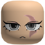 Demon Vamp Cute Battle Scarred Gaze Face