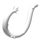 Demonic White Fiery Tail