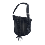 Denim Halter Neck Tie