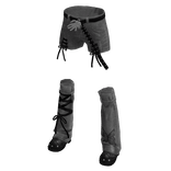 Denim Shorts w/ Leg warmers