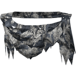 Denim Tattered Ratty Neck Scarf