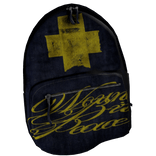 Denim Yellow Cross Backpack