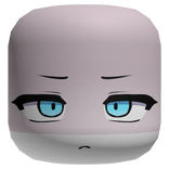 Depressed Blue Anime Face