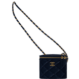 Designer Crossbody Bag In Navy blue