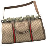 Designer Duffel Bag with Money