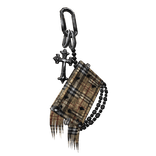 Designer Grunge Waist Wallet Keychain