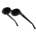 Designer Luxury Raised Shades Glasses Black