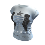 Designer McBling Angel Wings T-Shirt (Blue)