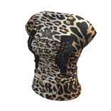 Designer McBling Angel Wings T-Shirt Leopard Print