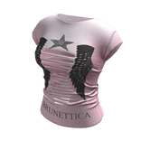 Designer McBling Angel Wings T-Shirt (Pink)