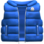 Designer Puffer Vest (Blue)