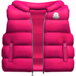 Designer Puffer Vest (Pink)