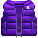 Designer Puffer Vest (Purple)