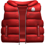 Designer Puffer Vest (Red)