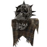 Designer Skull Scarf Gothic Shoulder Left