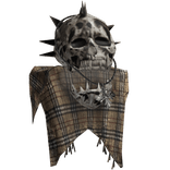 Designer Skull Scarf Gothic Shoulder Right