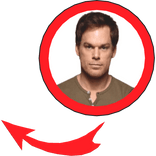 Dexter Morgan Red Meme Circle