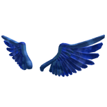 Diamond Blue Sparkling Angel Wings | Addon