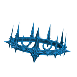 Diamond Blue Stellar Hollow Crescent Crown