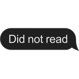 Did not read text
