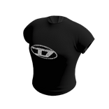 DIESEL Sequined T-Shirt (Black)