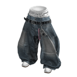 💗 Digicam Y2K Layered Wide Denim _ Blue