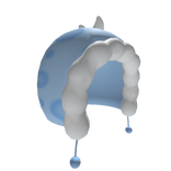 dino kawaii hood ( pastel blue )