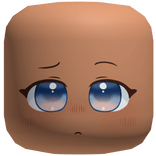 Disappointed  Blue Eyed Chibi Face