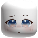 Disappointed  Blue Eyed Chibi Face