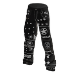Disdain Canvas Star Icon Pants - Black