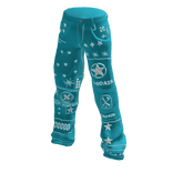Disdain Canvas Star Icon Pants - Blue